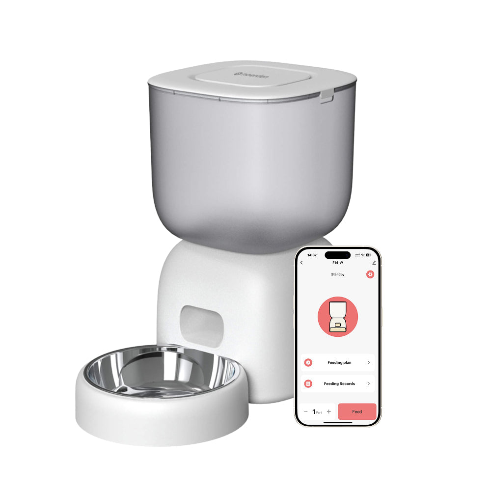 Comedero automático PETPLATE de NOERDEN para servir raciones exactas a perros pequeños y gatos