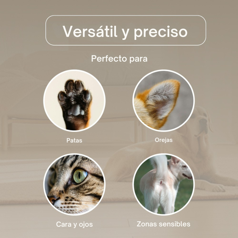 TRIMMY cortapelos mascotas cabezales accesorios incluidos