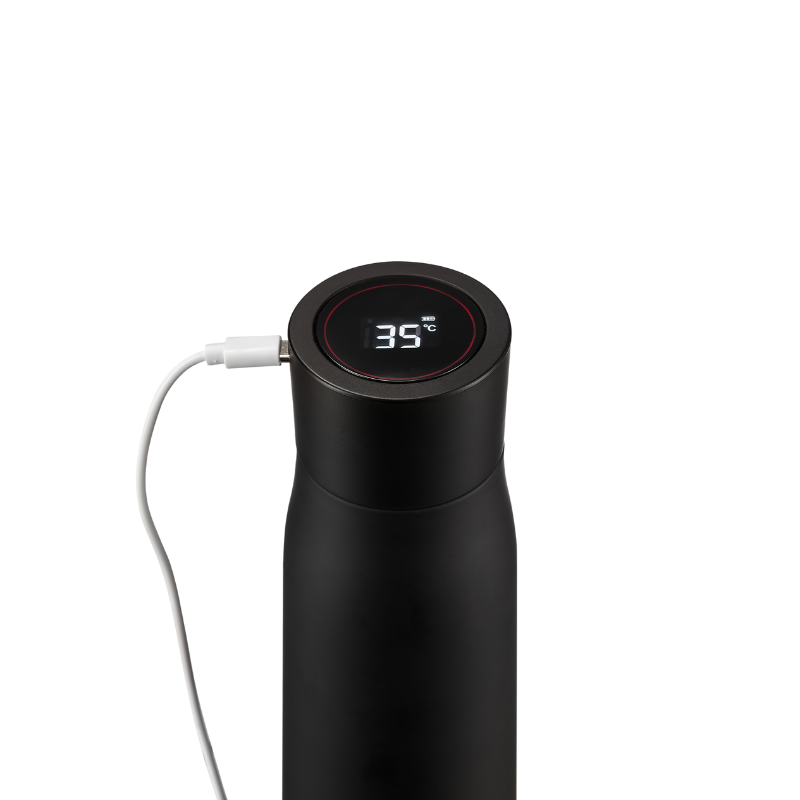 LIZ+ Negro botella inteligente accesorios y cargador USB