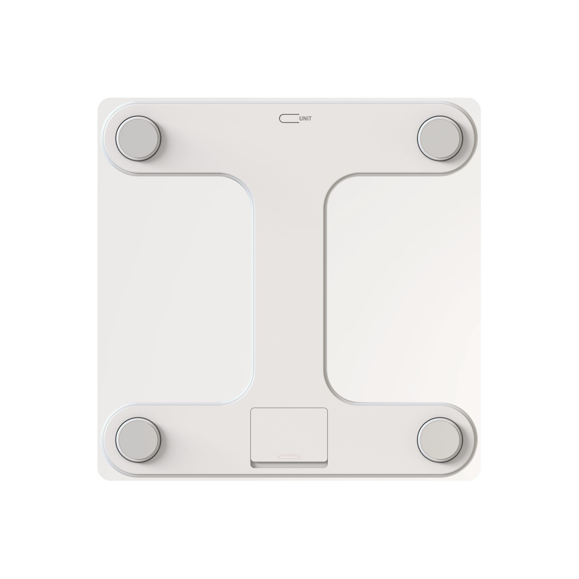 Báscula Inteligente VITA Blanco white device back view showing ports and design