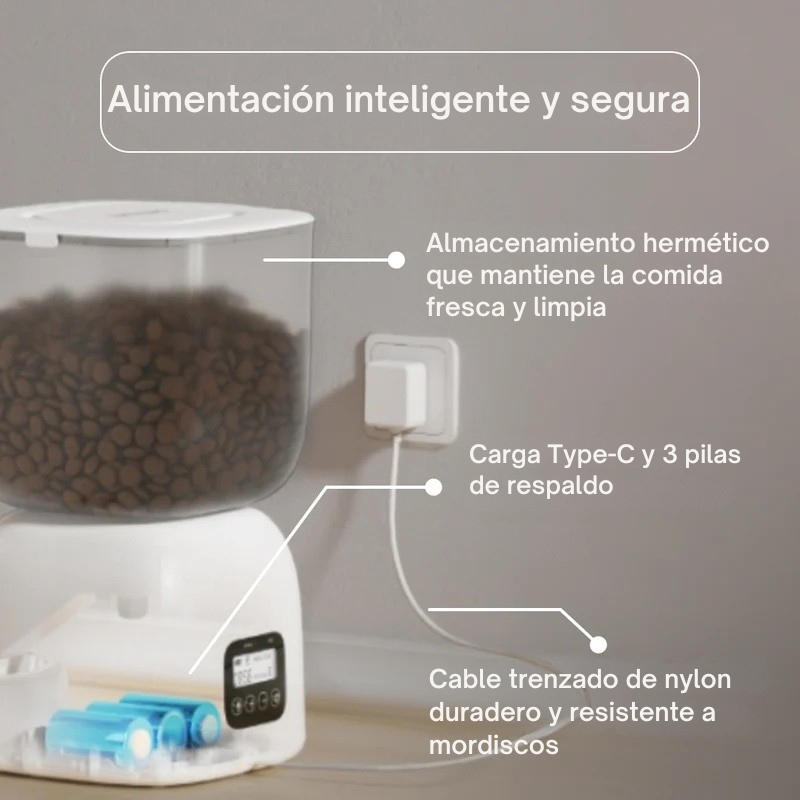 PETPLATE comedero mascotas programación horarios alimentación