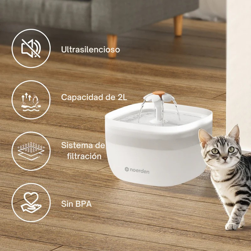 PAWQUENCH fuente agua mascotas desmontable y lavable