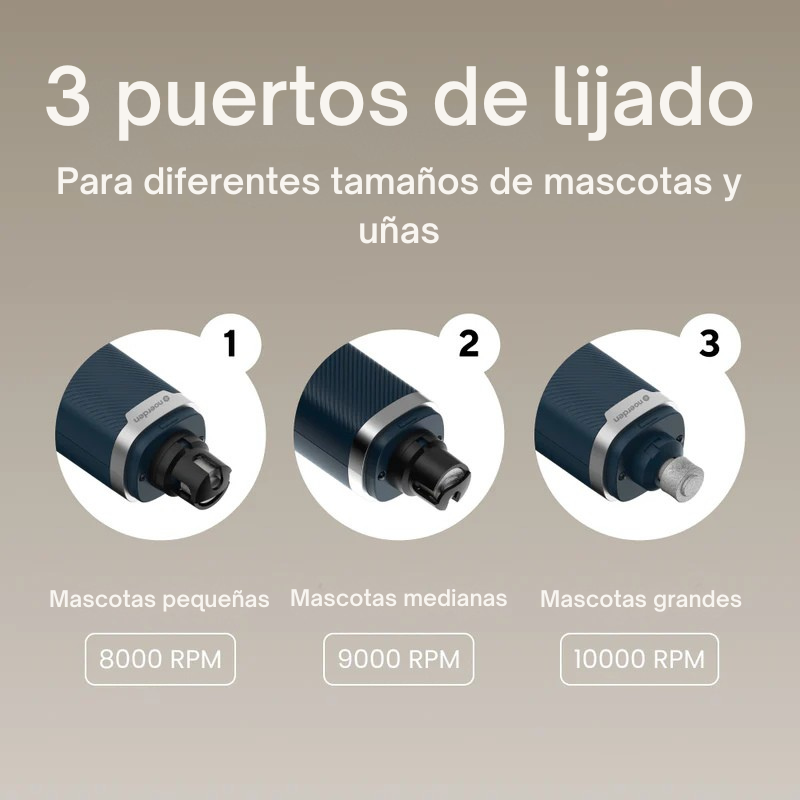 PAWMANI lijadora uñas mascotas cabezales de repuesto