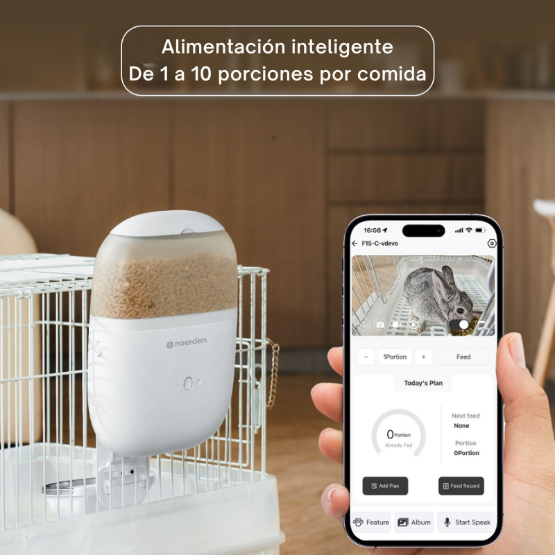 HOPPY comedero mascotas contenido de la caja accesorios