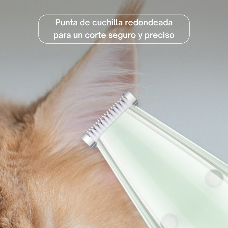 TRIMMY cortapelos mascotas en uso con gato