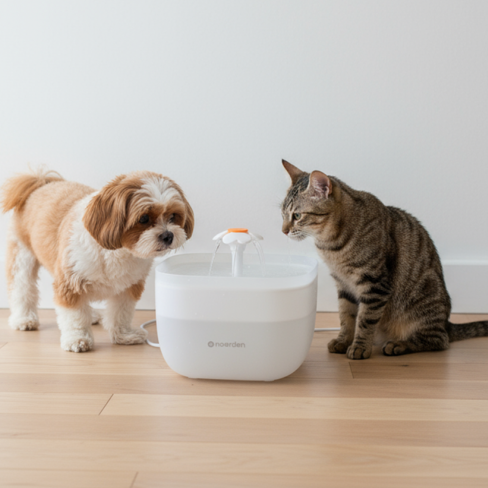 PAWQUENCH: Fuente de Agua Ultrasilenciosa con Triple Filtro