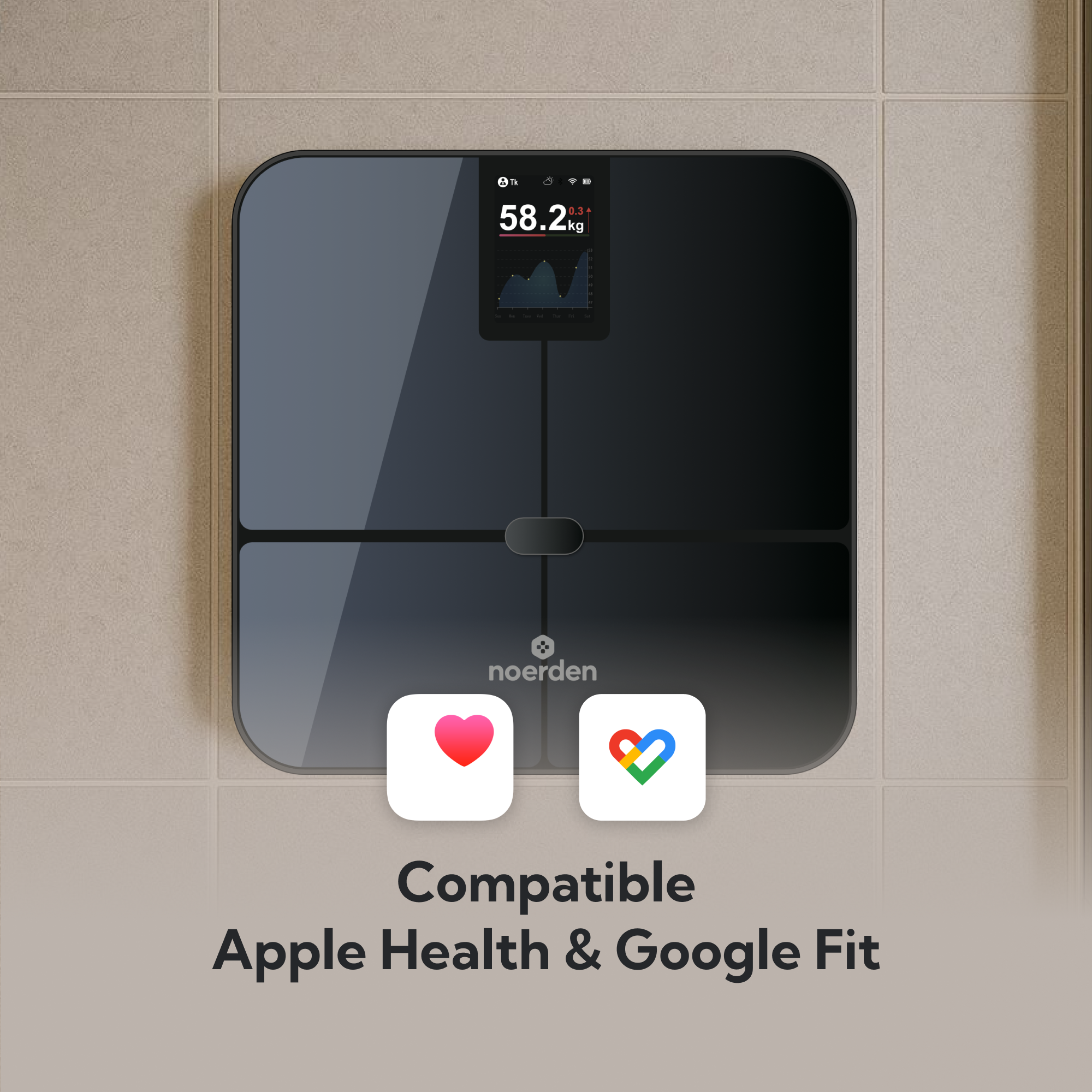 SENSORI+ Negro black smart smart scale
