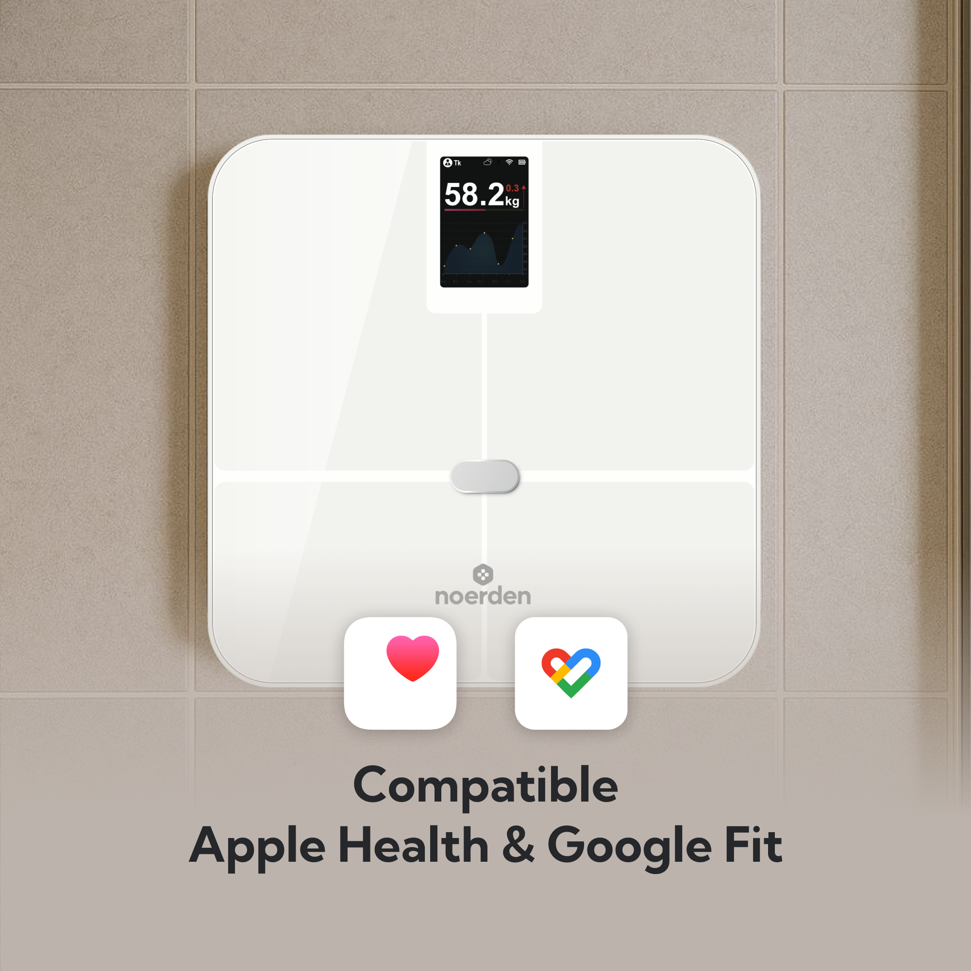 SENSORI+ Blanco white smart smart scale