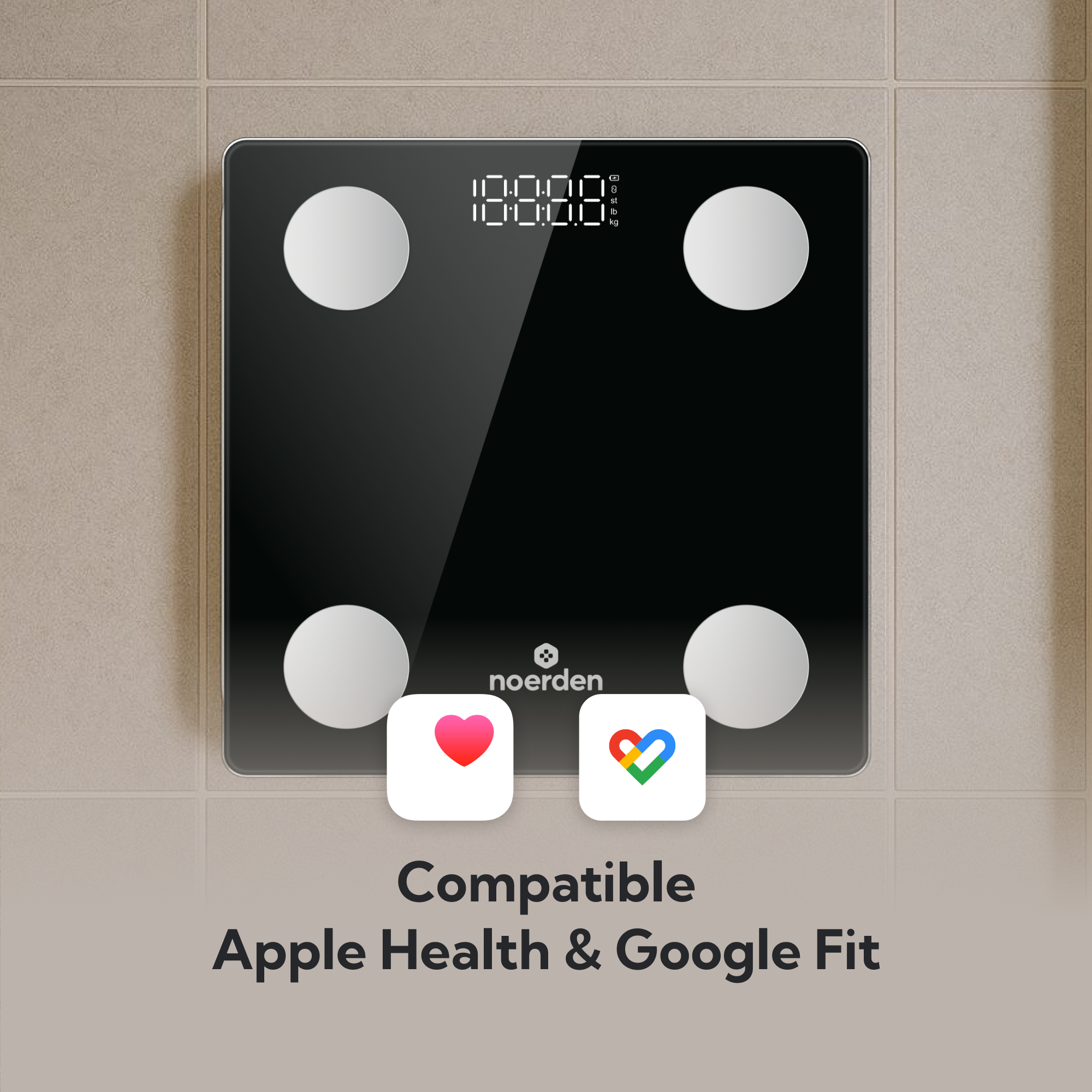 Báscula Inteligente VITA Negro black smart smart scale