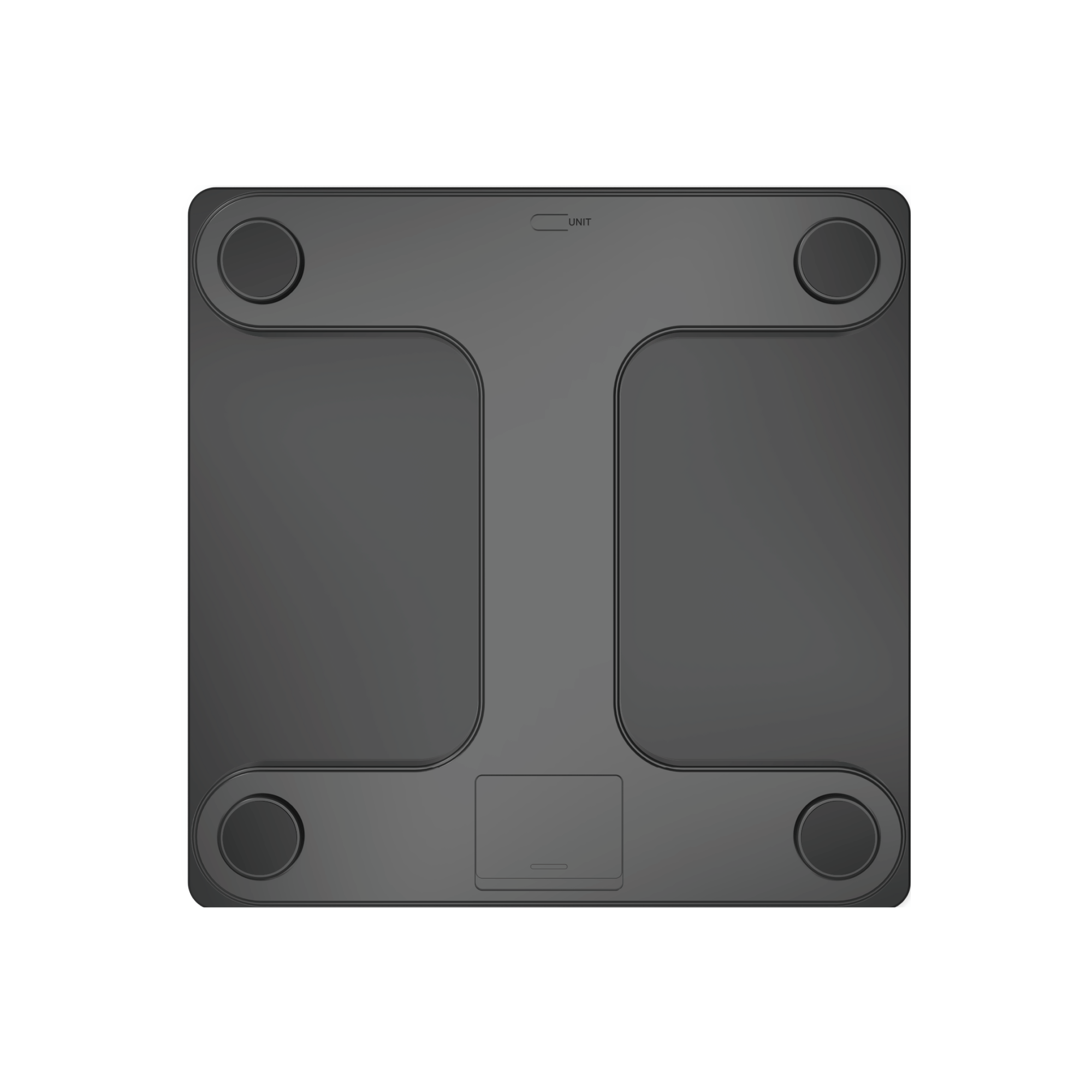 Báscula Inteligente VITA Negro black device back view showing ports and design