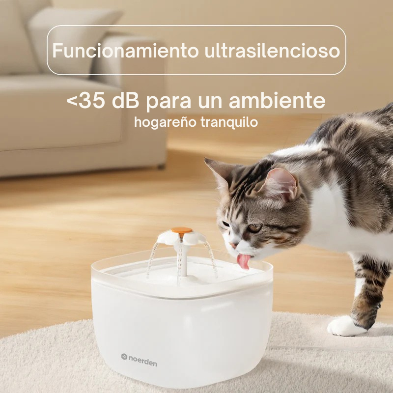 PAWQUENCH filtro cuádruple fuente agua gatos y perros